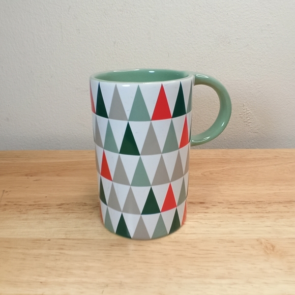 Starbucks Other - Starbucks Mug Mint Green Geometric Triangle Ceramic Coffee 12 Oz/ 355ml